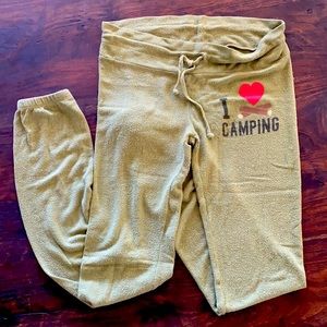 Wild fox I ❤️ camping joggers